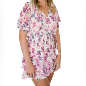 Allison Floral Ruffle Dress